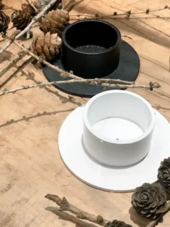 Kunstindustrien The Circle kynttilänjalka 5 cm, valkoinen