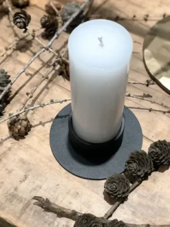 Kunstindustrien The Circle kynttilänjalka 5 cm, musta