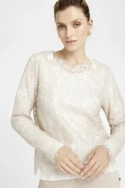 Gustav Laica pitsipusero, beige