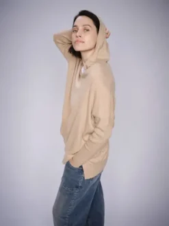 Mos Mosh Lita neulehuppari cashmerea, sesame