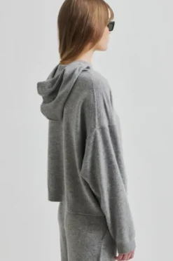 Second Female Lounge Knit huppari, grey melange