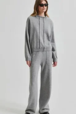 Second Female Lounge Knit huppari, grey melange