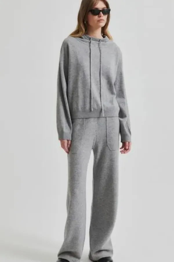 Second Female Lounge Knit huppari, grey melange