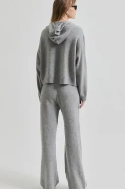 Second Female Lounge Knit huppari, grey melange