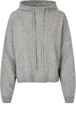 Second Female Lounge Knit huppari, grey melange