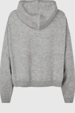 Second Female Lounge Knit huppari, grey melange