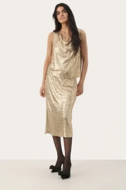 Part Two Malikka toppi, gold