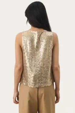 Part Two Malikka toppi, gold