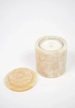 Olsson & Jensen Mauro tuoksukynttilä marmorikupissa, cashmere