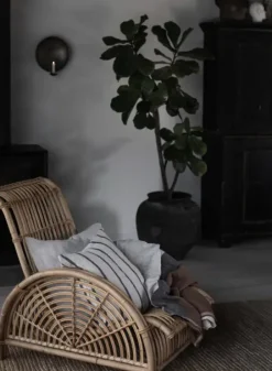 Tell Me More Melvin tyynynpäällinen 50x50, taupe stripe