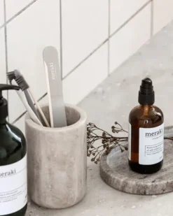 Meraki - marmoritarjotin19,5cm, oval beige