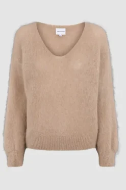 Americandreams Milana alpakkaneule, medium brown