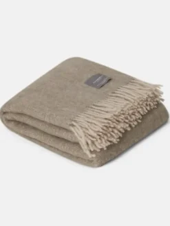 Stackelbergs Mohair torkkupeitto, Light Taupe & Brindle Melange