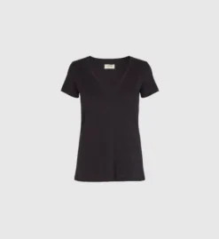 Mos Mosh - Arden t-paita V-kaulus, musta