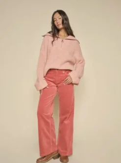 Mos Mosh - Dara Corduroy Pant long, garnet