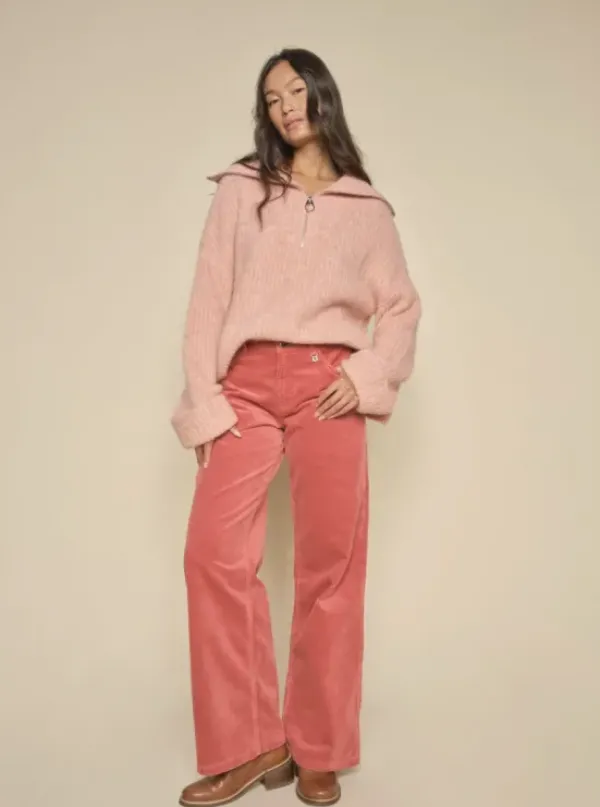 Mos Mosh - Dara Corduroy Pant long, garnet