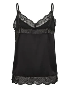 Mos Mosh - Ditte Silk Lace Singlet, black