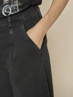 Mos Mosh - Gobi Pleat Jeans long, black