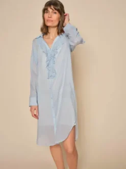 Mos Mosh - Jelena Voile mekko, cashmere blue