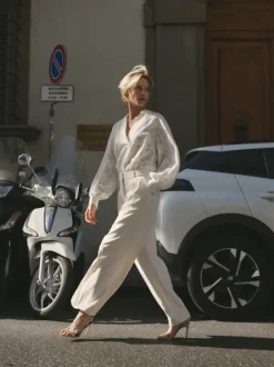 Mos Mosh - Kay Carli housut, ecru long