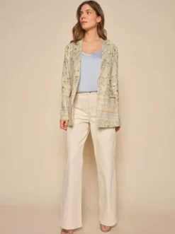 Mos Mosh - Relee Natural housut, white regural