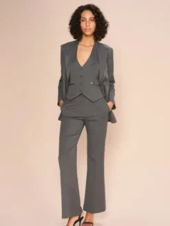 Mos Mosh - Rhys Halin housut, dark grey melange