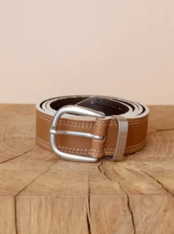 Mos Mosh - Stitch nahkavyö, cinnamon swirl