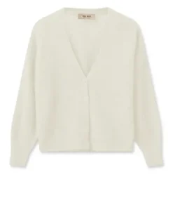 Mos Mosh - Thora lyhyt neuletakki, ecru