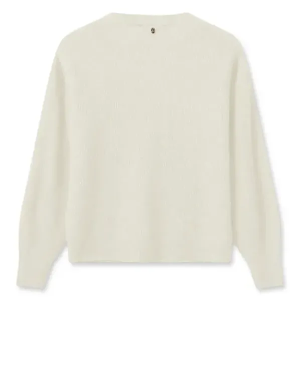 Mos Mosh - Thora lyhyt neuletakki, ecru