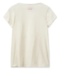 Mos Mosh - Tulli Basic t-paita v-kaulus, ecru