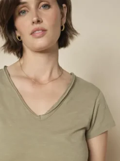 Mos Mosh - Tulli Basic t-paita v-kaulus, mermaid