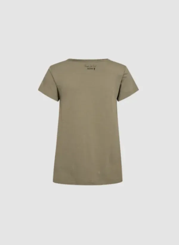 Mos Mosh - Tulli Basic t-paita v-kaulus, mermaid