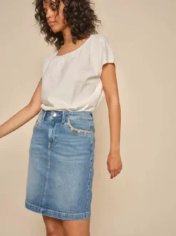 Mos Mosh - Vicky farkkuhame, light blue