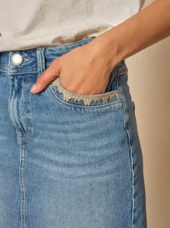 Mos Mosh - Vicky farkkuhame, light blue