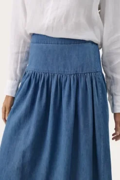 Part Two Nellia hame, medium blue denim