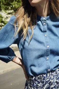 Part Two Nicolie paita, medium blue denim