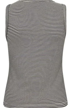 Part Two Nikkia toppi, french oak and navy stripe