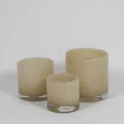 Olsson & Jensen Nilla lasilyhty, pannacotta Ø12cm