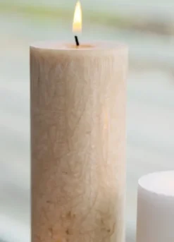 Kunstindustrien Oliiviöljykynttilä 6x18cm, hazelnut