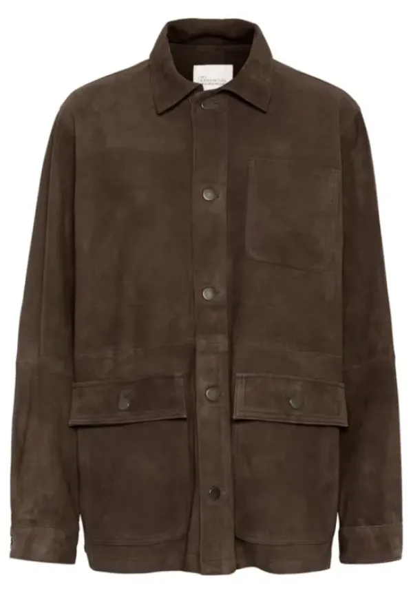 My Essential Wardrobe Olly Suede mokkatakki, delicioso