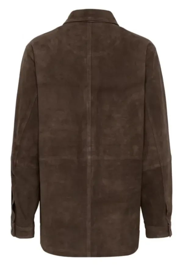 My Essential Wardrobe Olly Suede mokkatakki, delicioso