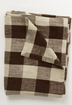 Olsson & Jensen - Johanna pöytäliina 150x300, brown/natural