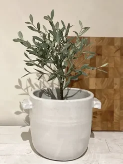 Olsson & Jensen - Keraaminen ruukku 22cm, valkoinen