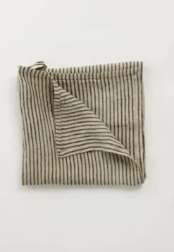 Olsson & Jensen - raidallinen keittiöpyyhe pellavaa