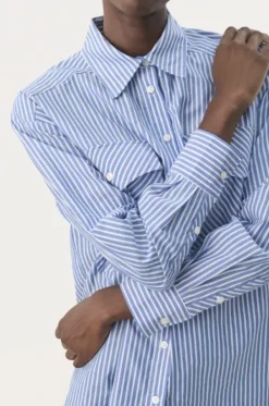 Part Two Parinaz paita, amparo blue stripe