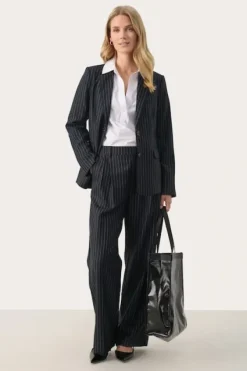 Part Two - Cherra pants, Dark navy pinstripe