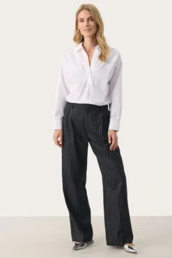Part Two - Cherra pants, Dark navy pinstripe