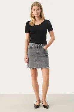 Part Two - Jenice farkkuhame, grey denim