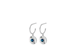 Pernille Corydon - Autumn Sky Earrings 22mm, hopea