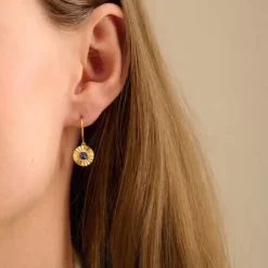 Pernille Corydon - Autumn Sky Earrings 22mm, hopea